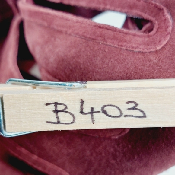 Aquazzura Sexy Thing Burgundy Lace Up Slip On High Heels Pep Toe Sandals B403 - Picture 13 of 13